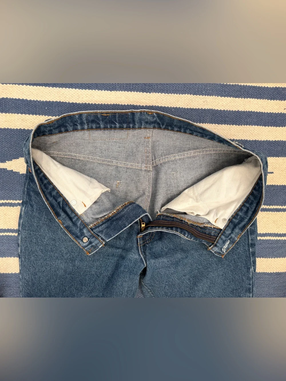 VINTAGE made in the USA Levi’s 517 orange tab 32x32 mens jeans - Picture 8 of 8